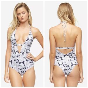 Nwt TAVIK Women's Emme One Piece Swimsuit in Honey Evening Blue